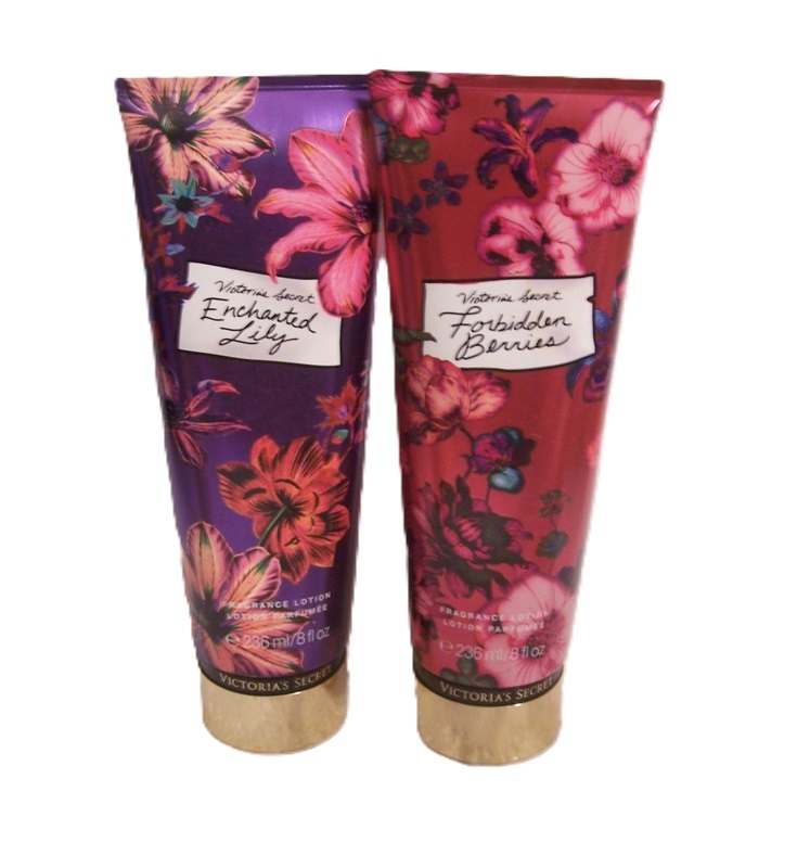Victoria's Secret Lotion - Forbidden Berries & Enchanted Lily Set 8 oz each
