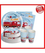 Vibrant Firetruck Birthday Decorations for Kids – Complete Party Pack fo... - $57.83 CAD