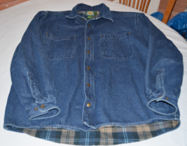 Cabela&#39;s Outdoor Gear Men&#39;s Jean Denim Jacket Coat Size L Reg Pre-owned GUC - £24.29 GBP