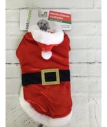Pet shoppe Santa Clause Dog Puppy Holiday Costume XS-S Fits Most Dogs 12... - £10.94 GBP