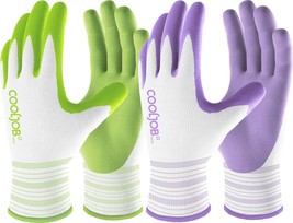 COOLJOB Gardening Gloves Best Gift for Women Ladies, 2 Pairs - £12.97 GBP
