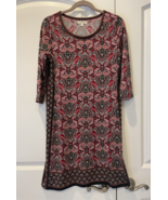 Max Studio A-Line Sheath Dress Red Multi color Size Small - €12,06 EUR