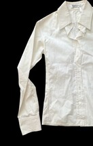 Yves Saint Laurent Rive Gauche White Button Shirt Women 34 Made in Italy Cotton image 3