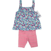 Carter&#39;s 2-Pc. Floral-Print Tunic &amp; Striped Leggings Set, Baby Girls New - £8.28 GBP
