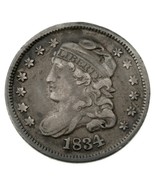 1834 Demi Dime En Très Fin VF État, Beau Détail pour Grade sur les Deux ... - $179.42 CAD