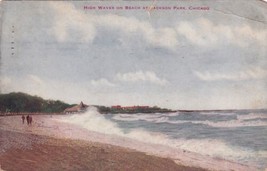 High Waves Beach Jackson Park Chicago Illinois IL 1911 Postcard C39 - £2.40 GBP