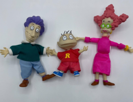 Rugrats Figures Mattel Nickelodeon Vintage Dolls Lot Stu Didi Tommy Pickles 1997 - $17.09