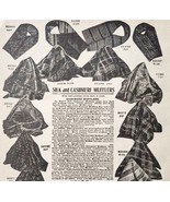 1900 Silk &amp; Cashmere Mufflers Advertisement Victorian Sears Roebuck 5.25... - $19.99