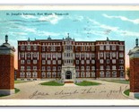 St Joseph Infirmary Hospital  Fort Worth Texas TX WB Postcard O20 - £3.87 GBP