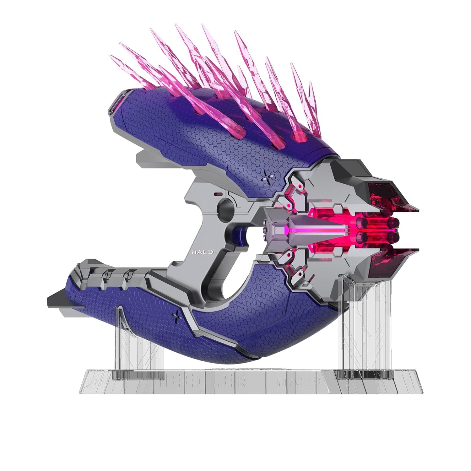 NERF LMTD Halo Needler Dart-Firing Blaster, Light-Up Needles, 10-Dart Rotating D