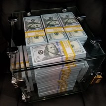 500K $ Full Print Realistic Prop Money New Dollar Bills Cash Fake Movie Replica  - $284.95