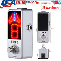 Chromatic Tuner Pedal True Bypass LED Display for Guitar Bass 12Hz-4186H... - £22.84 GBP