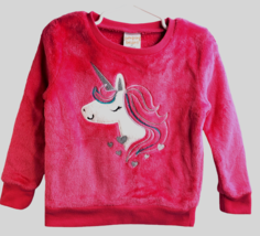 Jumping Beans Unicorn Fleece Shirt 2T Girls Pink Embroidery Applique 2019 Kohls - £5.27 GBP