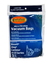 Envirocare Vacuum Bags Designed To Fit Bissell Zing Canister Vacuums 820 - £4.98 GBP