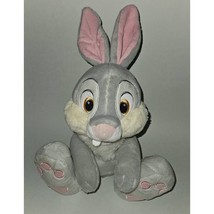 Thumper Disney Store Plush 14&quot; Stuffed Animal Toy Bambi Gray Bunny Rabbit - $19.75