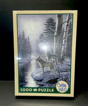 Cobble Hill Wolves Howling at Moonlight 1000 Piece Puzzle 19x27 FACTORY SEALED - $19.99