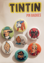 Tintin Pin Badges x 7 - $12.50