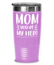 Mom you&#39;re my hero, light purple Tumbler 20oz. Model 60046  - £23.96 GBP