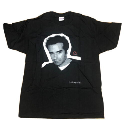 VTG Y2K David Copperfield Portal Las Vegas Show Black T-Shirt Size Large NEW - £11.76 GBP