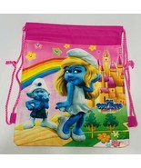 The Smurfs Dance Party Sling Tote Drawstring Backpack Sports Treat Bag Girls - $7.91