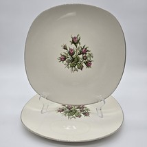 EDWIN KNOWLES Moss Rose 2 Dinner Plates 10½in Please see Photos 1950&#39;s - $553.18 MXN