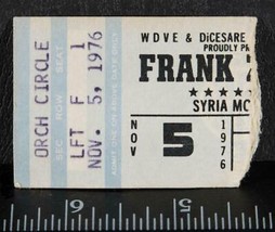 Vintage Frank Zappa Ticket Stub Novembre 5 1976 Pittsburgh Syrie Mosquée... - £63.83 GBP