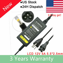 12V 5A Ac Dc Power Supply 5 Amp 12 Volt Adapter Charger Lcd Screen 5.5Mm... - $21.99