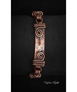 Patinated copper bracelet, handmade, renaissance wax - £70.48 GBP