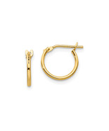 Finest Gold 1 x 10 mm 14K Yellow Gold Madi K Hoop Earrings, Pair - €109,02 EUR