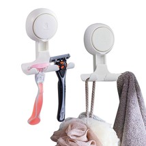 Razor Holder For Shower 2 Pack, Suction Cup Hooks Powerful Vacuum Suction Hooks  - £22.01 GBP