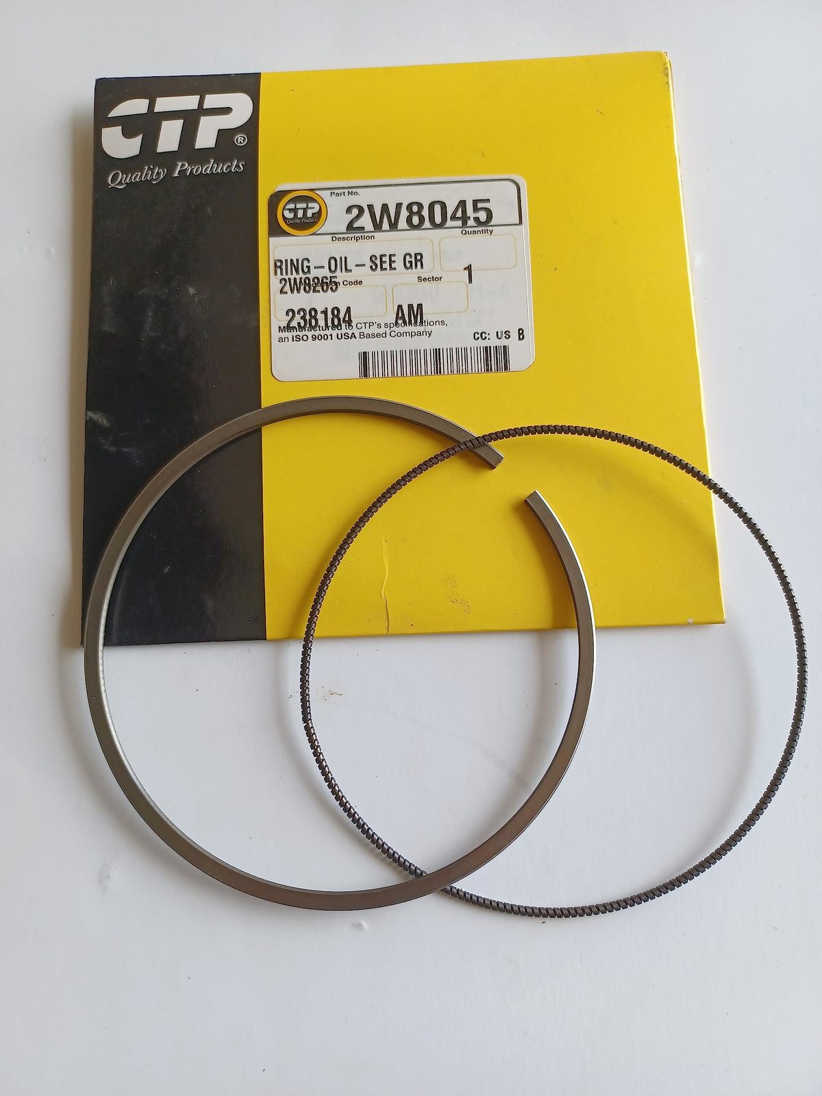 2W-8045 2W-8045 New Aftermarket Ring-Oil-See Gr - $6.58