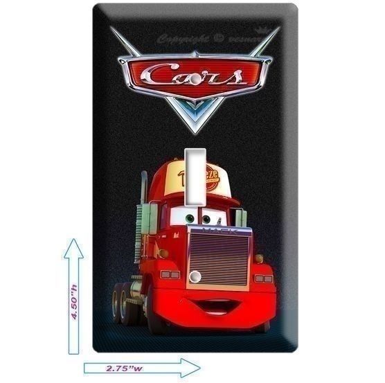 DISNEY'S CARS 3 MACK THE TRUCK SINGLE LIGHT SWITCH WALL PLATE COVER BOYS BEDROOM