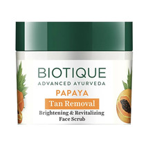Biotique Bio Papaya Revitalizing Tan Removal Scrub - 75g (Pack of 1) - $10.29