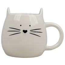 White Novelty Cat Mug - Global Design - £13.14 GBP