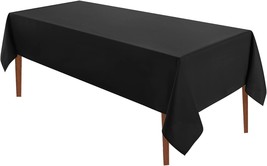 6 Pack 60 84inch Rectangle Tablecloth Polyester Table Cloth Stain Resist... - £24.47 GBP