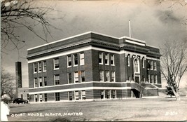 RPPC Court House Malta, Montana MT Unused Cecil Nixon UNP Postcard S20 - £23.50 GBP