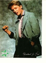Michael J. Fox teen magazine pinup clipping tight first Back to the Future Star - £1.19 GBP
