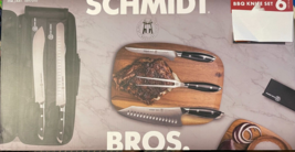 Schmidt Bros 6-Piece BBQ Knife Set German Stainless Steel - £46.69 GBP