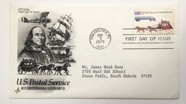 U.S. Postal Service Bicentennial FDC Art Craft 1975 Philadelphia PA - $4.00