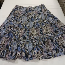 Style & Co. Women's Blue/Gray Cotton Pleated Pull On Casual Skirt Size 3X image 9