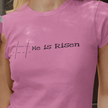 Next Level Soft Cotton Tee &quot;He is Risen&quot; - $21.79+