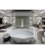 30% Discount Bathtub Stone Tub Diamond Style Bathroom Decor Handmade Tub Natural - $10,850.00