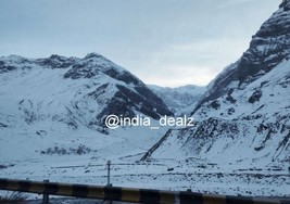 Digital Image Picture Photo Pic Sissu Valley India snow mountains clouds... - $1.00