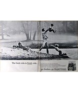 ROYAL CROWN COLA RC COLA - Beach-Family-River &amp; Sons 1964 VTG Dual Print Ad - $210.44 MXN