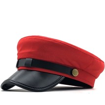 2020 Simple unisex red black flat navy hat cap women men berets hot sale street  - £152.34 GBP