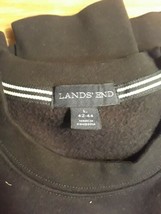 Land&#39;s End Sweatshirt 42-44 Cotton Men&#39;s Size L Black - $18.99