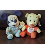 Disney World Baby Mickey Mouse Winnie the Pooh Plush Pajamas Terry Cloth... - £39.81 GBP