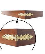 Set of Laurel Leaf Corner Protector | Brass Edge Corner Guard Furniture ... - $60.17 CAD+