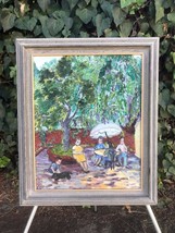 Emi 1960 Original Modern Abstract Landscape Impressionist Mid Century Oil Canvas - £607.51 GBP