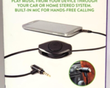 RETRAK Aux Audio Cable/Auxiliary Cable Premier Retractable Cable-Black C... - $9.74